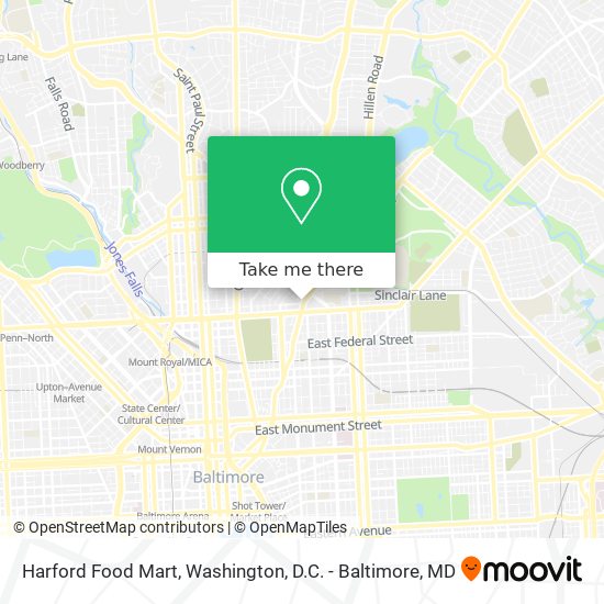 Harford Food Mart map
