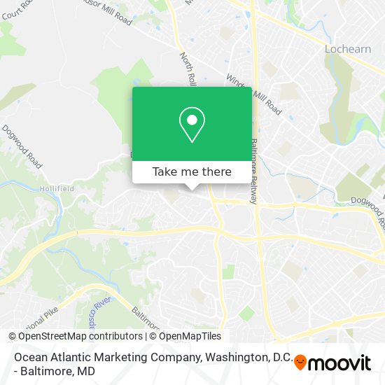 Mapa de Ocean Atlantic Marketing Company