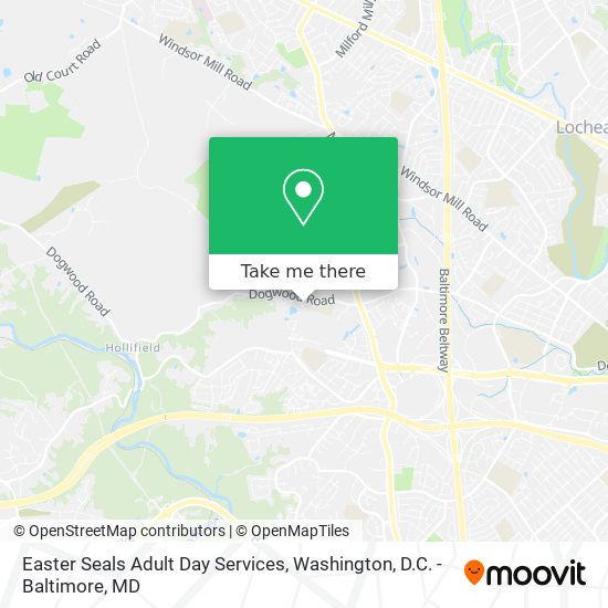 Mapa de Easter Seals Adult Day Services