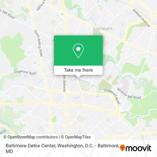Baltimore Detox Center map