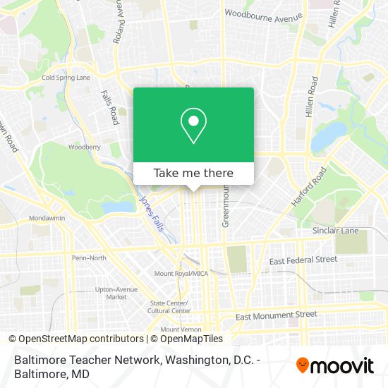 Baltimore Teacher Network map