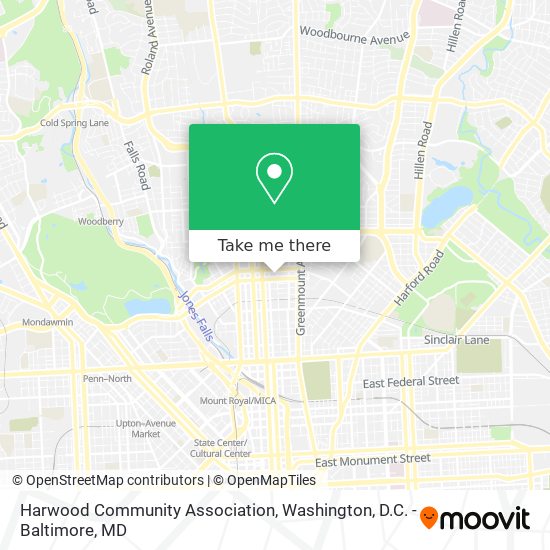 Harwood Community Association map