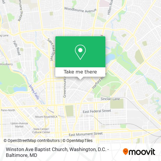 Winston Ave Baptist Church map