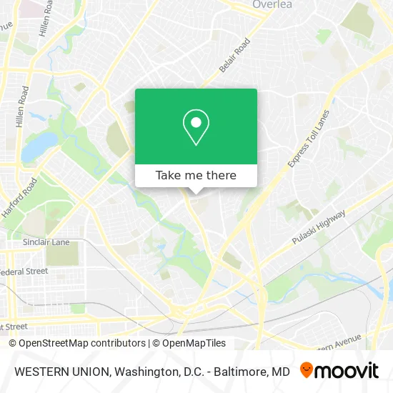 WESTERN UNION map