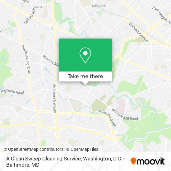 A Clean Sweep Cleaning Service map