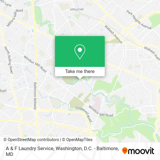 A & F Laundry Service map