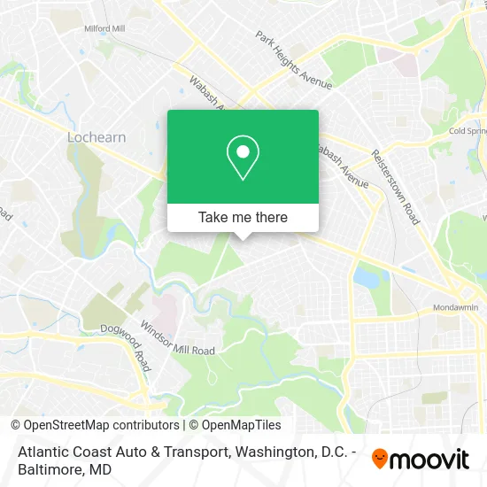 Atlantic Coast Auto & Transport map