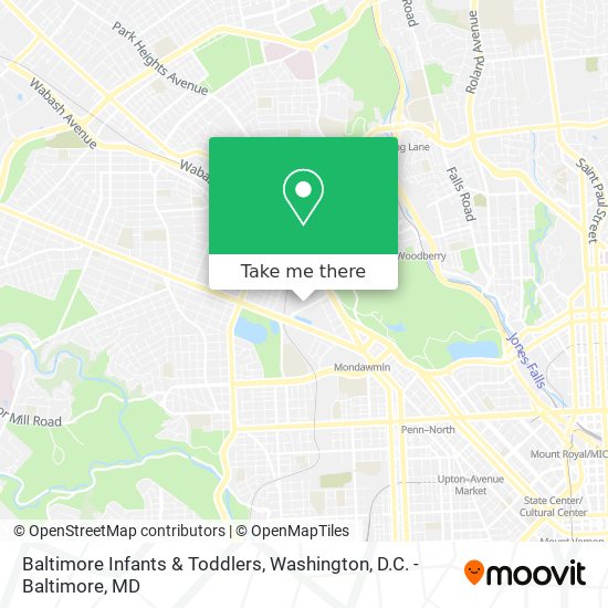 Mapa de Baltimore Infants & Toddlers