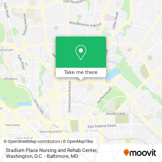 Stadium Place Nursing and Rehab Center map
