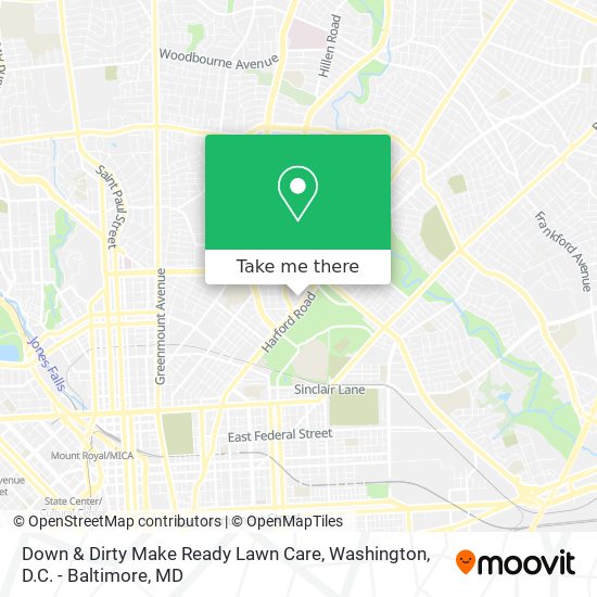 Mapa de Down & Dirty Make Ready Lawn Care