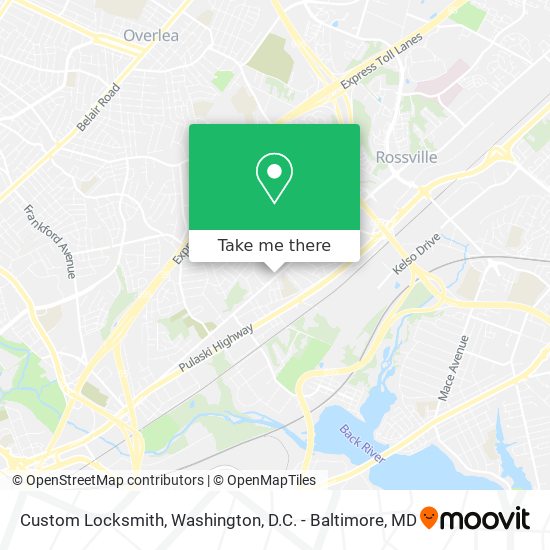 Custom Locksmith map