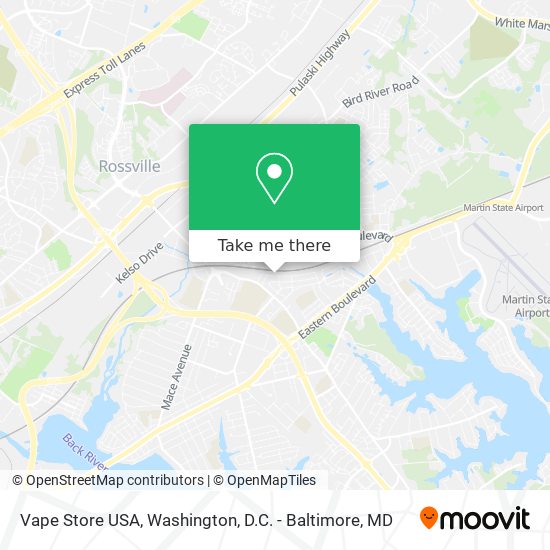 Mapa de Vape Store USA