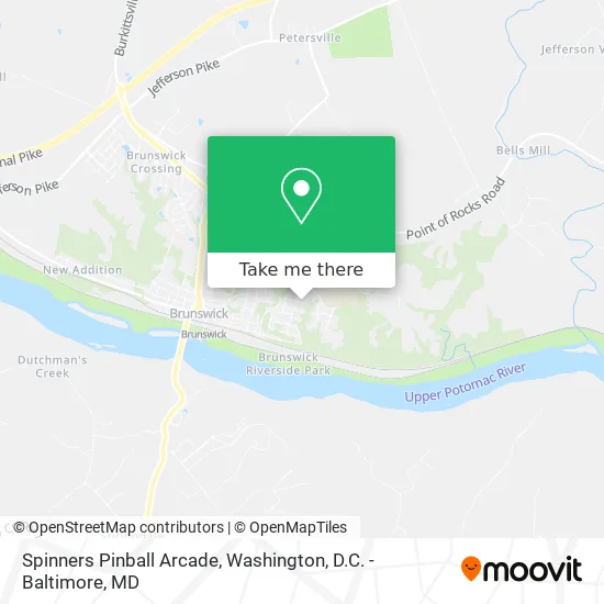 Spinners Pinball Arcade map
