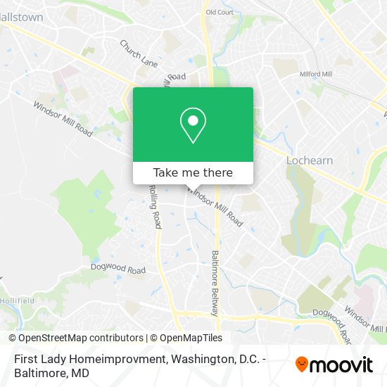 First Lady Homeimprovment map