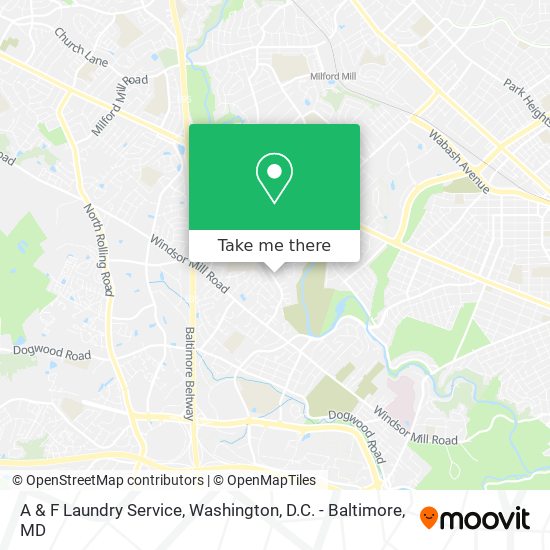 Mapa de A & F Laundry Service