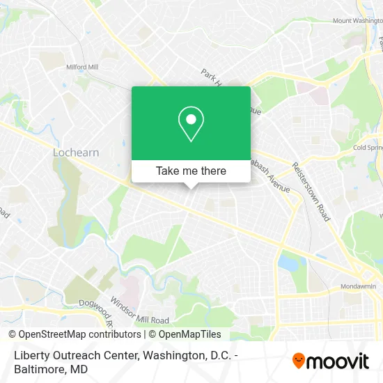 Liberty Outreach Center map