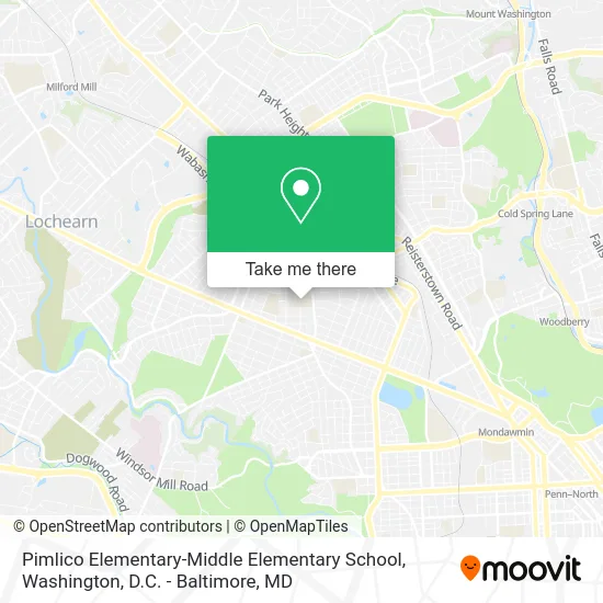 Pimlico Elementary-Middle Elementary School map