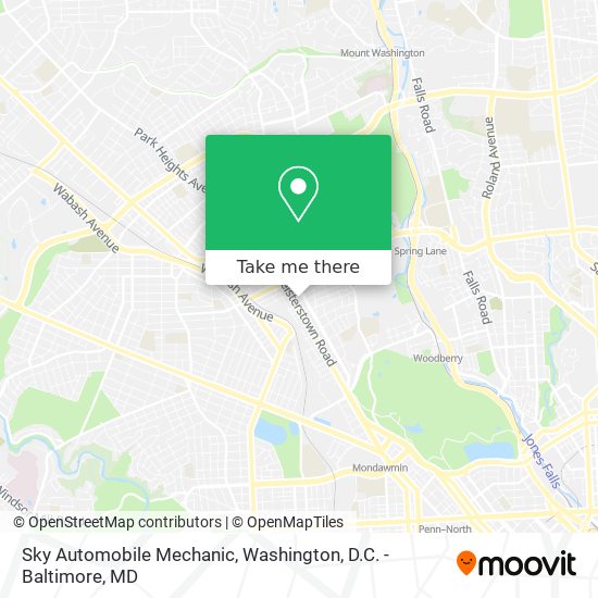 Sky Automobile Mechanic map