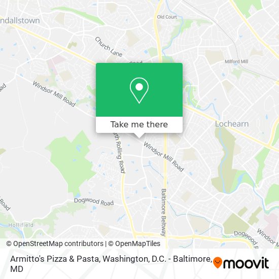 Mapa de Armitto's Pizza & Pasta