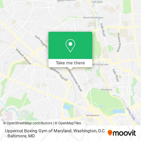 Uppercut Boxing Gym of Maryland map