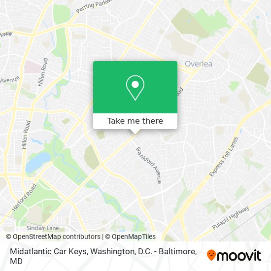 Midatlantic Car Keys map