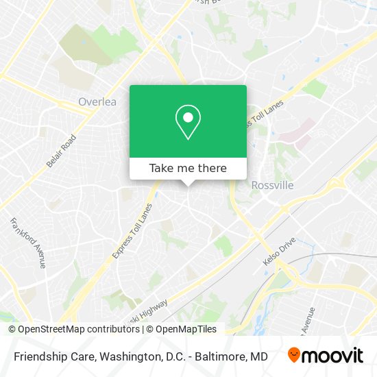 Friendship Care map