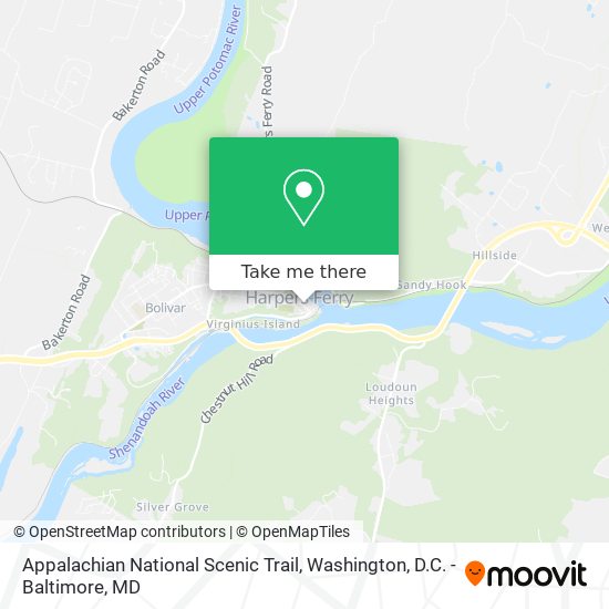 Appalachian National Scenic Trail map