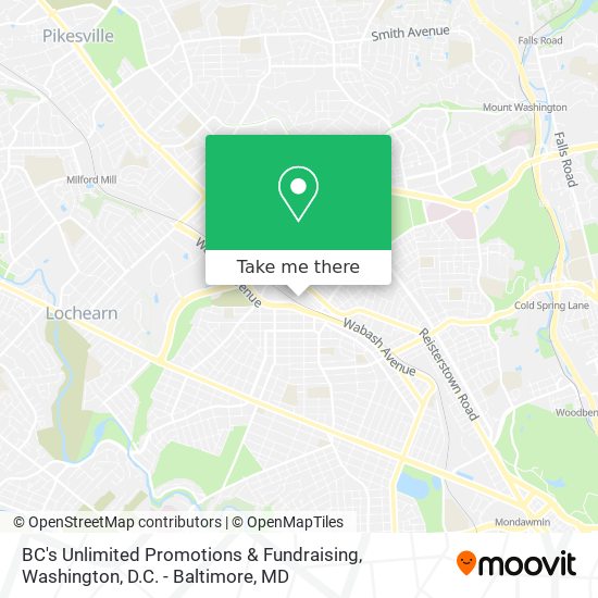 Mapa de BC's Unlimited Promotions & Fundraising