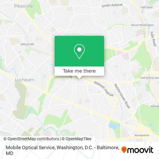 Mobile Optical Service map