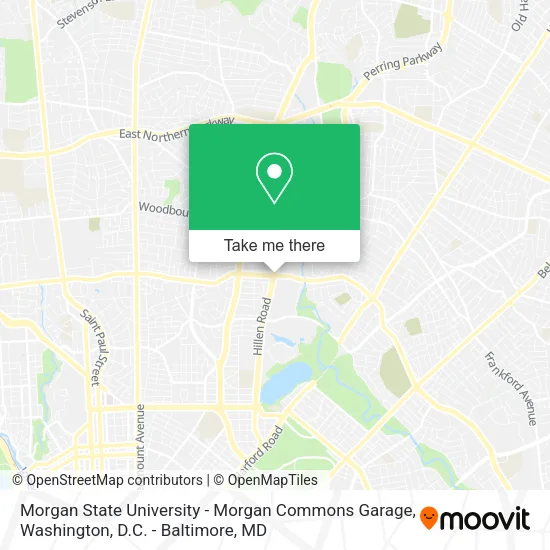 Morgan State University - Morgan Commons Garage map