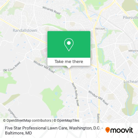 Mapa de Five Star Professional Lawn Care