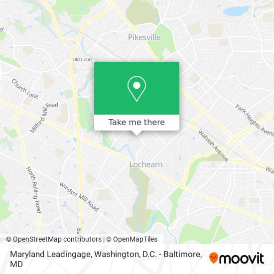 Maryland Leadingage map