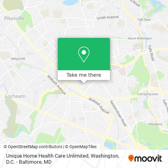 Unique Home Health Care Unlimited map