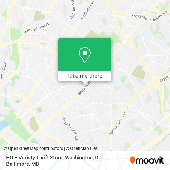 F.O.E Variety Thrift Store map