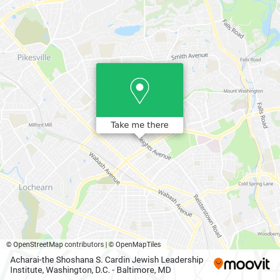 Acharai-the Shoshana S. Cardin Jewish Leadership Institute map