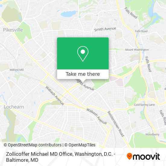 Mapa de Zollicoffer Michael MD Office