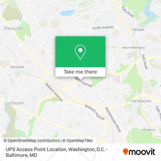 Mapa de UPS Access Point Location