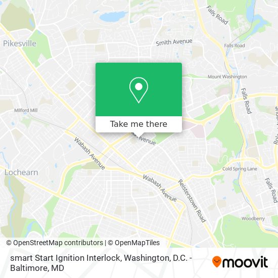 smart Start Ignition Interlock map