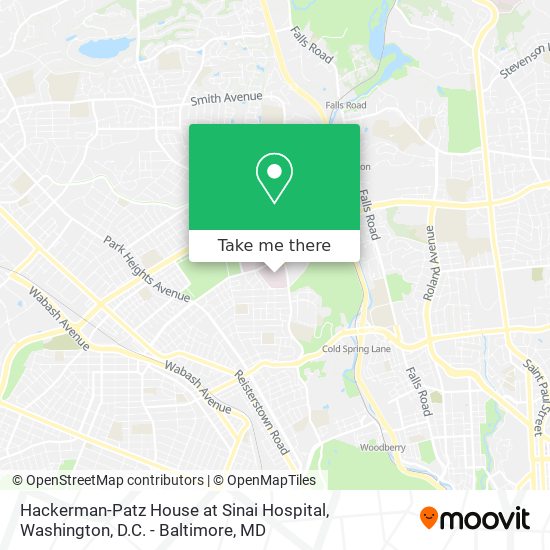 Hackerman-Patz House at Sinai Hospital map