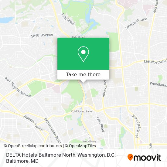 Mapa de DELTA Hotels-Baltimore North