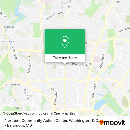 Northern Community Action Center map
