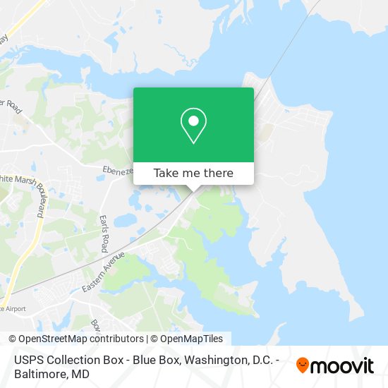 USPS Collection Box - Blue Box map