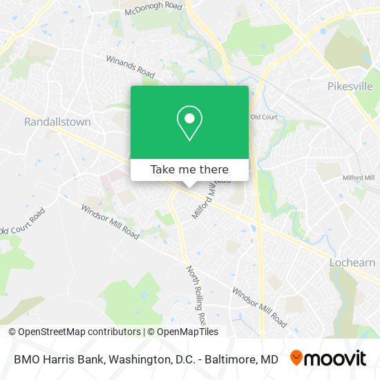 BMO Harris Bank map