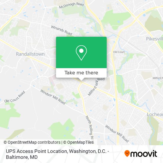 Mapa de UPS Access Point Location