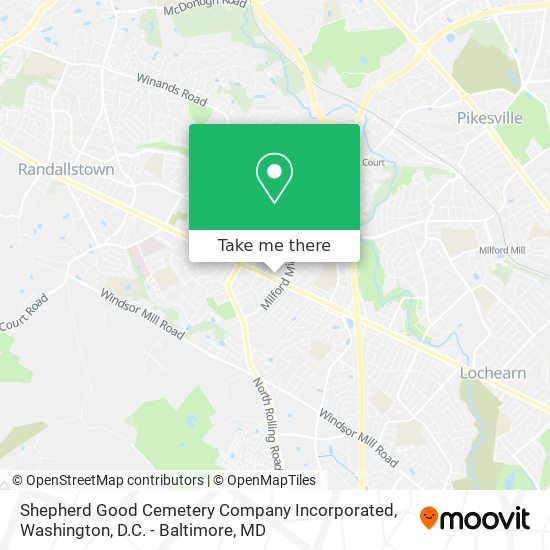 Mapa de Shepherd Good Cemetery Company Incorporated