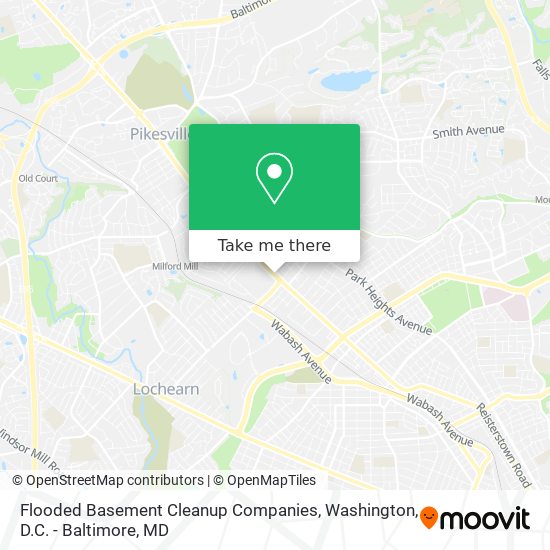 Flooded Basement Cleanup Companies map