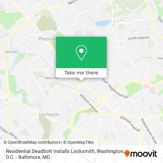 Mapa de Residential Deadbolt Installs Locksmith