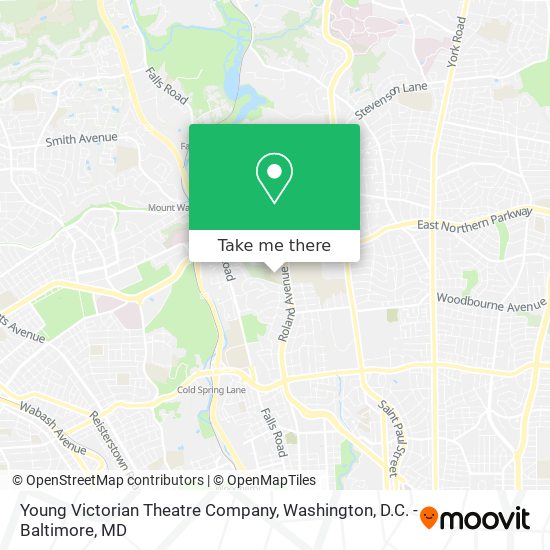 Mapa de Young Victorian Theatre Company