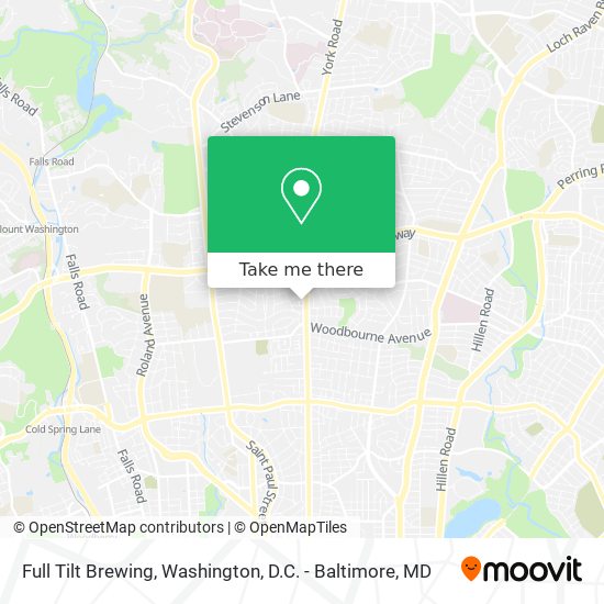 Full Tilt Brewing map