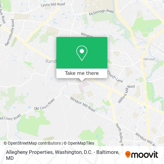 Allegheny Properties map